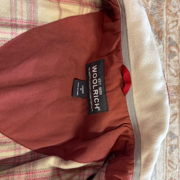 Woolrich Women’s Chore Jacket Sz M Berry Red Coat - Picture 7 of 10
